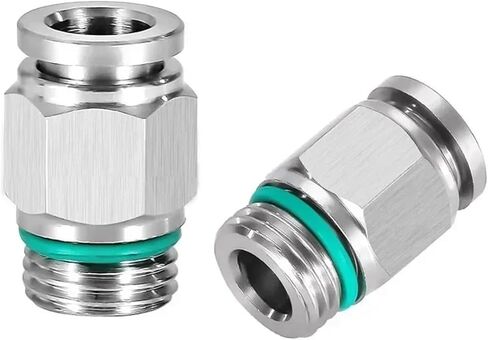 10PCS 304 Stainless Steel Tracheal Quick Coupling Plug Pneumatic G Thread Straight-Through PC-G Connector(Pc8-g03,10 PCS) in Saudi Arabia