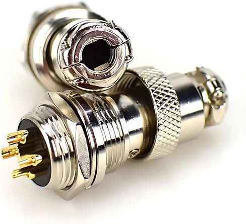 Gold Plated GX16 Aviation Plug Circular Connector - 5/20/100 Sets Male & Female 2-10 Pins Electric Wire Connectors(GX16 Docking Head,20 SETS-9P) in Saudi Arabia