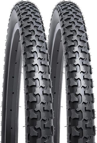 YUNSCM 2-PCS 24" Mountain Bike Tires 24x1.75/47-507 and 24" Heavy Duty Bike Tubes AV32mm Schrader Valve Compatible with Mountain Bike 24 x 1.75 24X1.75 Bike Bicycle Tires and Tubes (Y-682) in Saudi Arabia