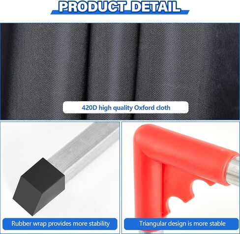 5 Pcs Table Tennis Barrier, 55" x 29.5" Practice Training Baffle with 420D Oxford Cloth, Portable Pickup Surround for Quick Ball Collection, Table Tennis Court Fencing Walls in Kuwait