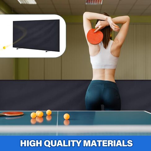 5 Pcs Table Tennis Barrier, 55" x 29.5" Practice Training Baffle with 420D Oxford Cloth, Portable Pickup Surround for Quick Ball Collection, Table Tennis Court Fencing Walls in Kuwait