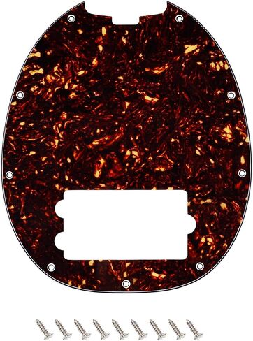 Banworks 9 فتحات Bass Pickguard مع Truss Rod Notch 4-Ply 4-String Bass لوحة خدش للموسيقى Man StingRay Bass JT/HB-41 بني داكن صدفة السلحفاة in Kuwait