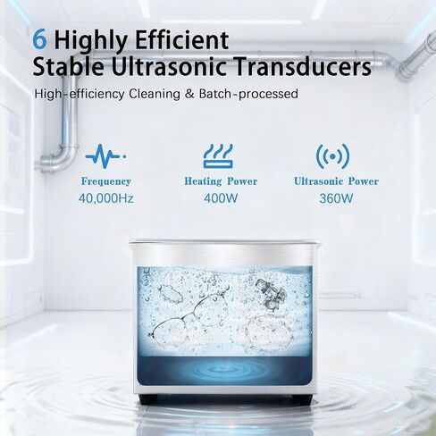 15L Ultrasonic Cleaner with Timer & Heater, Professional Ultrasonic Parts Cleaner, Knob Control Ultrasonic Cleaning Machine for Glasses Watch Jewelry Denture Dental Irrigator Parts Tools Circuit Board in Kuwait