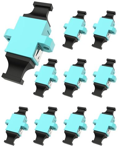 MPO إلى MPO Coupler، محول متعدد الأوضاع مكون من 5 مفاتيح يصل إلى Key-Down OM4 40G/100G، يدعم اتصالات 12/24-Core - أحمر وردي in Kuwait