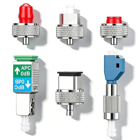 موصل محول ألياف بصرية من Sabary، FC/UPC، SC، ST، LC، FC/UPC-LC/UPC، SC/UPC-/APC وصلة ألياف بصرية قابلة للتبديل، 6 أنواع محولات متوافقة مع الألياف أحادية الوضع ومتعددة الأوضاع لـ OTDR in Kuwait