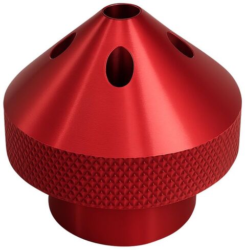 T-H Marine G-Force Eliminator Prop Nut for Minn Kota Quest Trolling Motors - 6061 Billet Aluminum Anodized - O-Ring Dampens Noise Vibration - Cooling Ports Heat Sink - Tool-Free Install (Red) in Kuwait