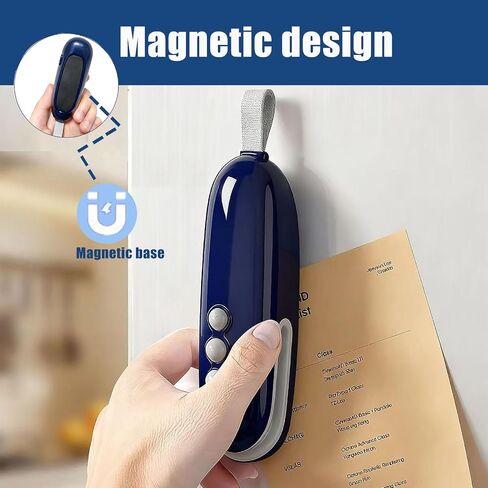 2in1Mini Bag Sealer, Mini Bag Sealer with Cutter and Magnet,Portable Chip Bag Resealer for Food Storage. A Great Helper for Kitchen Organization and Outdoor Camping in Kuwait