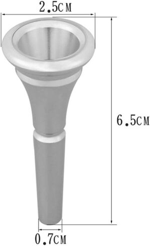 قطعة فم بوق فرنسي نحاسي خفيفة الوزن وسهلة التنظيف، ملحق بوق للعائلات والمدارس، إمداد قوي بالآلات الموسيقية الفضية للمبتدئين in Kuwait