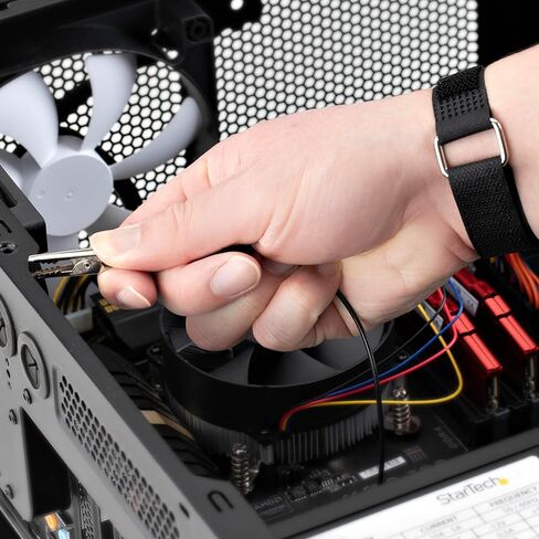 StarTech.com Antistatic Wrist Strap w/Grounding Cable, ESD Electrostatic Discharge Band, 5ft /1.5m Detachable Cord, TAA in Kuwait