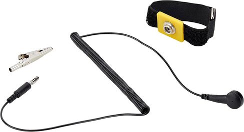 StarTech.com Antistatic Wrist Strap w/Grounding Cable, ESD Electrostatic Discharge Band, 5ft /1.5m Detachable Cord, TAA in Kuwait