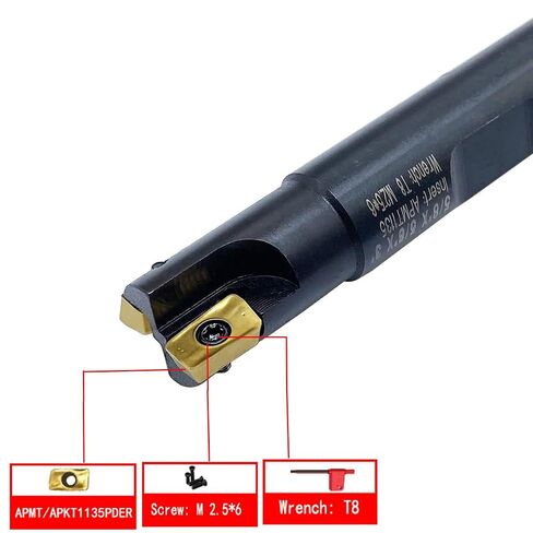GBJ 90 Degrees Square Shoulder Indexable End Mill Face Milling Arbor End Milling Shell Cutter APMT1135 APMT1604 Miilling Insert in Kuwait
