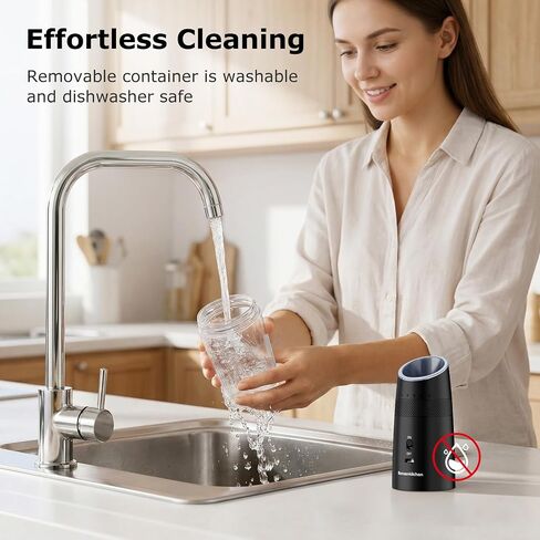 Bonsenkitchen Gravity Electric Salt and Pepper Grinder Set,Type-C Rechargeable Automatic Grinder With 6-Level Coarseness Adjustment, LED Light, 135ML Large Capacity for Kitchen, BBQ & Camping in Kuwait