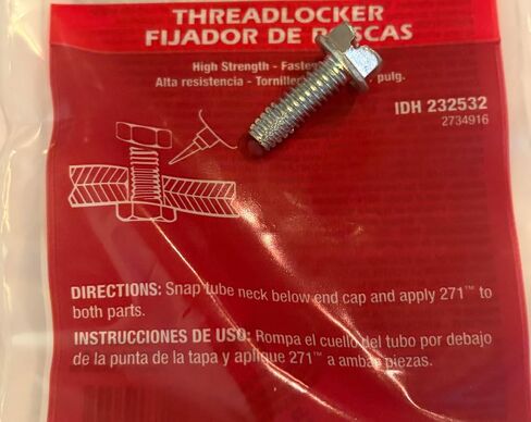 Governor Delete Self Tapping Bolt, for Predator 212 Engines, Red High Strength Threadlocker Included. in Kuwait