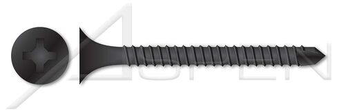 (7000 pcs) #6 X 1-3/8", Drywall Screws, Self-Drilling Point, Bugle Phillips Drive, Fine Thread, Steel, Black Phosphate in Kuwait
