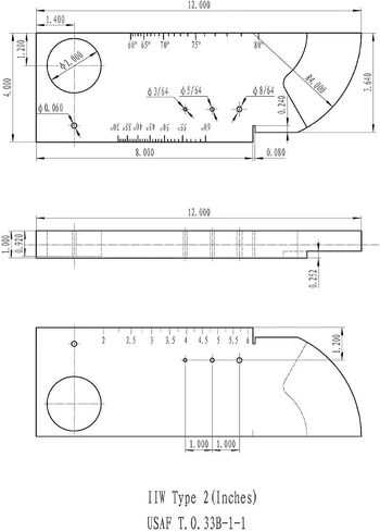 IIW-Type 2 T.0.33B-1-1 Calibration Block 1018 Steel Test Block for Ultrasonic Flaw Detector in Kuwait