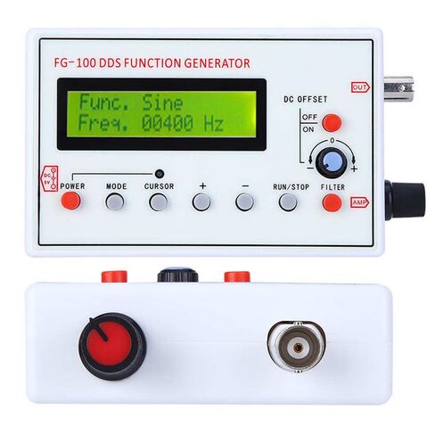 FG-100 DDS Function Signal Generator Frequency Counter 1Hz - 500KHz Source Module Sine+Square+Triangle+Sawtooth Waveform in Saudi Arabia