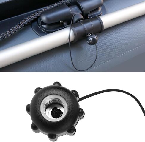 SING F LTD 2X زورق قابل للنفخ العطاء الضلع Oarlock Rowlock غطاء برغي الجوز مع الحبل M10 in Kuwait