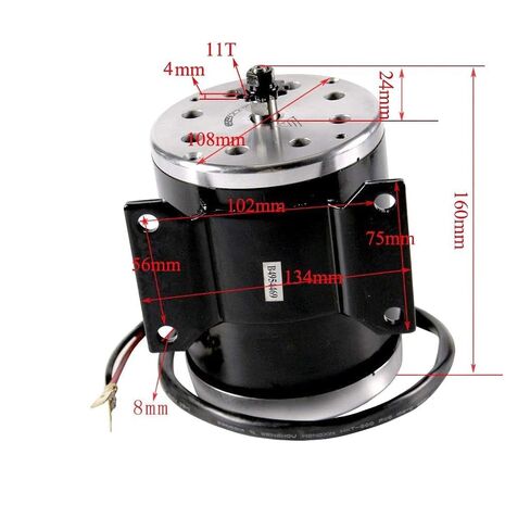 محرك DC 36V 800W MY1020 مع 2755 دورة في الدقيقة، سلسلة 25H، ضرس 68T، وحدة تحكم، خانق لـ Go Kart، ATV، Quad، Drift Trike، Razor MX350، MX400، MX450، MX500 in Kuwait