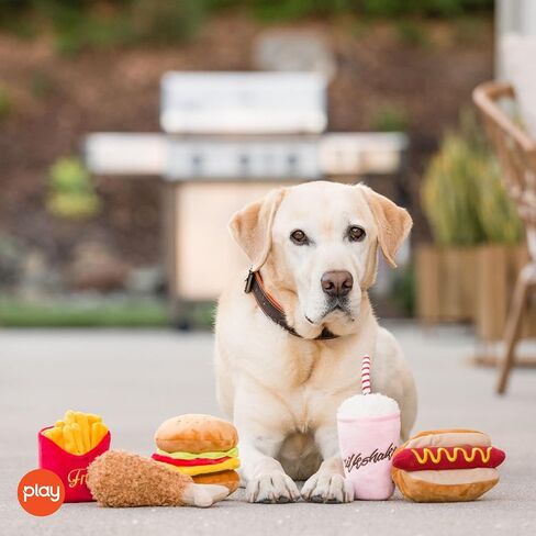 P.L.A.Y. Classic American Food Plush Toys for Dogs - Hot Dogs, Fried Chicken, French Fries, Milkshakes and More in Kuwait