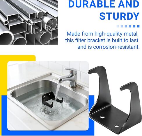 Spin Down Sediment Filter Bracket Wall Mount Holder – 1 Pack | Heavy Duty, Compatible with WHC40 & GFC40 Sediment Filters, Whole House Water Filter Mounting Bracket in Kuwait