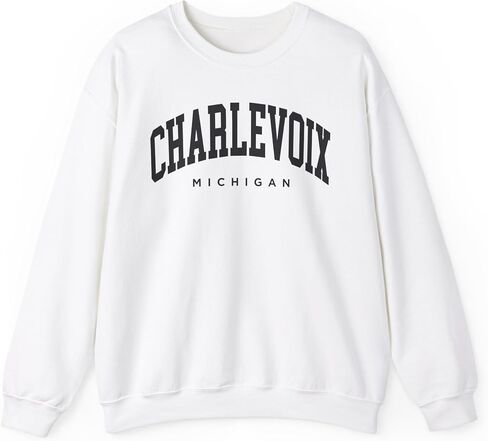 سويت شيرت Charlevoix Michigan للبالغين من الجنسين بياقة دائرية in Kuwait