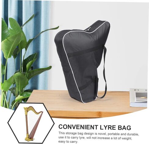 حقيبة تخزين مريحة من Lyre، حقيبة حمل مبطنة لسلسلة، تصميم محمول خفيف الوزن للموسيقيين والمبتدئين in Kuwait