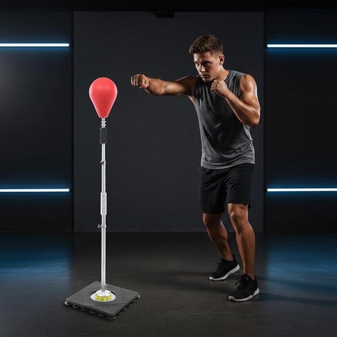 Punching Bag with Suction Cup Base Height Adjustable 138-160cm | Heavy Duty Boxing Bag for Adults Kids Home Gym Training Speed Bag in Kuwait