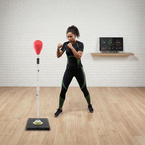 Punching Bag with Suction Cup Base Height Adjustable 138-160cm | Heavy Duty Boxing Bag for Adults Kids Home Gym Training Speed Bag in Kuwait