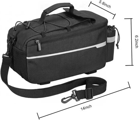 Bike Rack Bag – Waterproof Rear Bike Rack Bag for Ebike & Adult Bike, Bike Trunk Bag & Rear Bike Basket – Cycling Bag for Bicycle Rear Rack – Bike Bag for Ebike Accessories in Kuwait