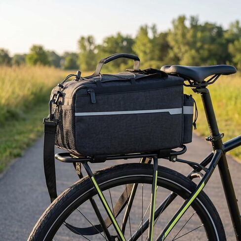 Bike Rack Bag – Waterproof Rear Bike Rack Bag for Ebike & Adult Bike, Bike Trunk Bag & Rear Bike Basket – Cycling Bag for Bicycle Rear Rack – Bike Bag for Ebike Accessories in Kuwait
