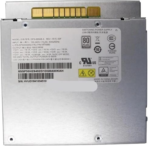 1 قطعة ل P720 P520 690 واط محطة عمل الخادم امدادات الطاقة DPS-690AB A 54Y8980 5P51D77010 5P51D77167 in Kuwait