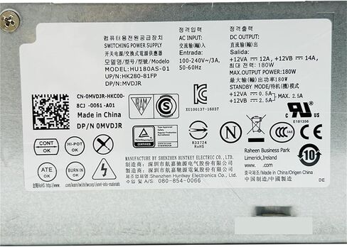 1pc PSU for 3040 5040 7040 3650 3670 6Pin+4Pin 180W Power Supply MVDJR 0MVDJR CN-0MVDJR HU180AS-01 HK280-81FP in Kuwait