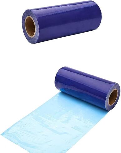 Disposable Plastic Shoe Film Roll Refill, Easy Loading Wrapping Shoe Film for Automatic Mechanical Dispenser(B 3Roll*3.5CM+16CM) in Kuwait