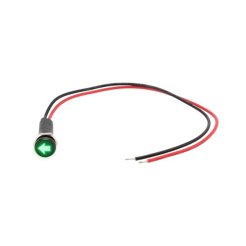 SING F LTD 8mm LED Dash Panel Warning Light Indicator Lamp 12V-36V LED Indicator Light with Line Suitable for Cars Boats Trucks and Vans(Green, Turn Signal) in Kuwait