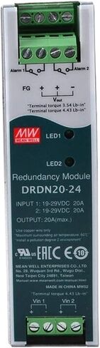 1PCS DRDN20-24 24V 20A DIN Rail Type Redundancy Module in Kuwait