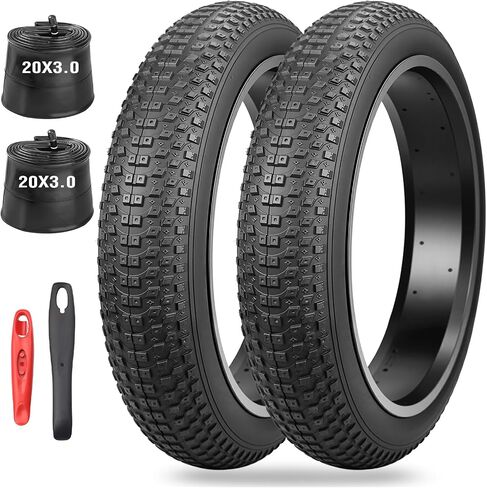 16/20x3.0 E-Bike Tire Robust Fat BikeTyre for MTB/Ebikes,Durable All-Terrain Directional Knobby Tread,Superior for Street & Trail Adventures in Kuwait