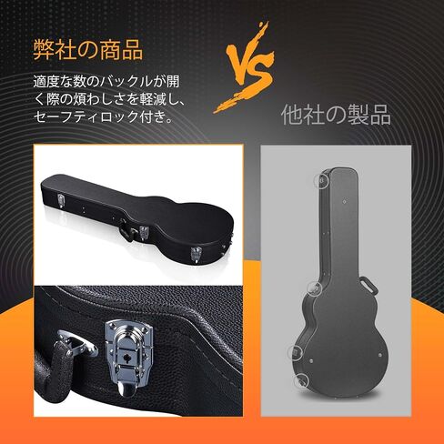 AW Les Paul غيتار كهربائي غطاء واقٍ مزخرف لهاتف آيفون كلاسيكي يناسب جيبسون ليه بول القيثارات LP نمط حافظة خشبية قشرة صلبة قابلة للقفل in Kuwait