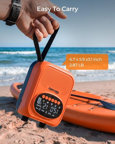 13500mAh Paddle Board Electric Pump SUP Pump for Paddleboard Air Compressor with Auto-Off Deflation Function 20PSI Rechargeab Stand-up Paddleboards Pump for Inflatables Kayaks and Boats in Kuwait