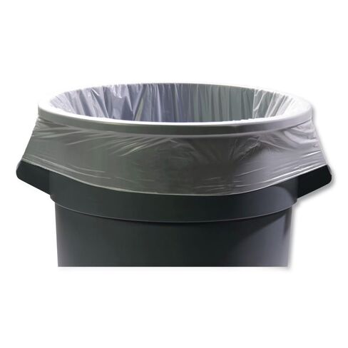 AccuFit H6644TCRC1 Can Liners, 32 gal, 0.9 mil, Clear, 33" x 44", Box of 50 in Kuwait