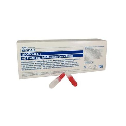 Monoject 8881400041#400 25 Gauge Short .75 Plastic Hub Needles Red 100/Bx in Kuwait