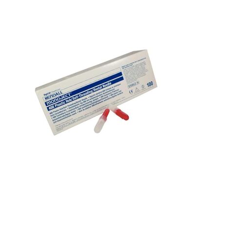 Monoject 8881400041#400 25 Gauge Short .75 Plastic Hub Needles Red 100/Bx in Kuwait