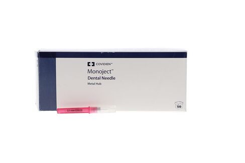 Monoject 8881401031#401 25 Gauge Long 1.375 Metal Hub Dental Needles 100/Bx in Kuwait