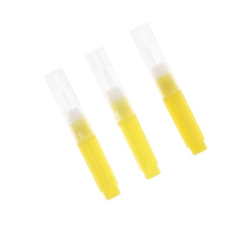 Monoject 8881400066#400 27 Gauge Short .75 Plastic Hub Needles Yellow 100/Bx in Kuwait
