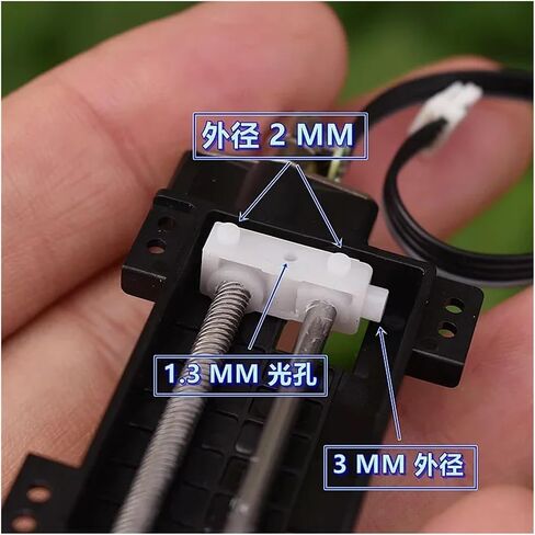 صغيرة صغيرة 6 مللي متر الدقة الكواكب والعتاد محرك متدرج مايكرو 2-Phase 4-Wire خطوة المحرك الخطي الرصاص المسمار المنزلق السكتة الدماغية 30 مللي متر in Kuwait