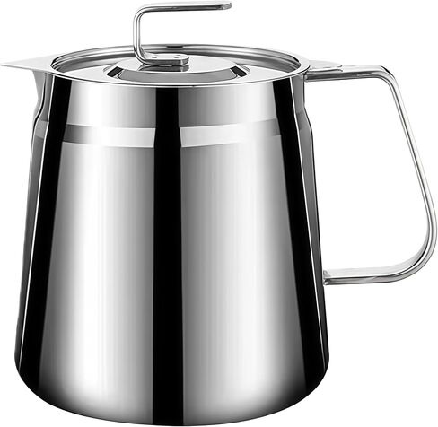 Stainless Steel Bacon Grease Container With Strainer, 2L/68oz Oil Container With Dust-proof Lid For Kitchen Storing Frying Cooking Grease in Kuwait