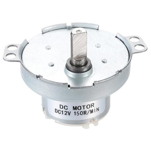MECCANIXITY محرك كهربائي بطيء السرعة JS-50T D-Shaft Gear محرك كهربائي، 12V DC 60RPM Motor CW/CCW D Shaft DC Motor عزم دوران كبير لحامل عرض دوار لخيوط الطابعة ثلاثية الأبعاد in Kuwait