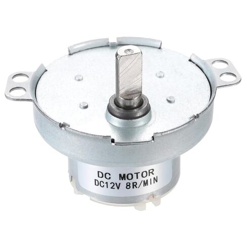 MECCANIXITY محرك كهربائي بطيء السرعة JS-50T D-Shaft Gear محرك كهربائي، 12V DC 60RPM Motor CW/CCW D Shaft DC Motor عزم دوران كبير لحامل عرض دوار لخيوط الطابعة ثلاثية الأبعاد in Kuwait