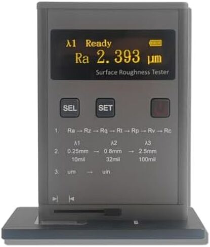 جهاز قياس خشونة الأسطح، أداة قياس عالية الدقة، نطاق قياس Ra 0.05-10.0um/Rz 0.1-50um لتحليل الأسطح بدقة in Kuwait