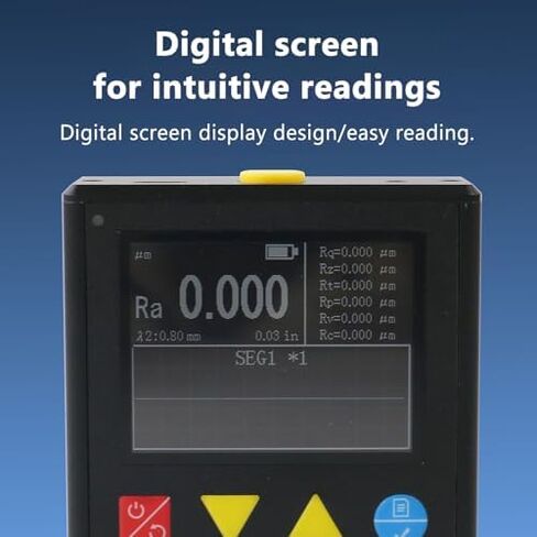 جهاز قياس خشونة الأسطح، مقياس محمول مع شاشة LCD، يقيس Ra/RZ/Rq/RtRP/RV/RC، طول الشوط 5.6 مم، إيقاف التشغيل التلقائي in Kuwait