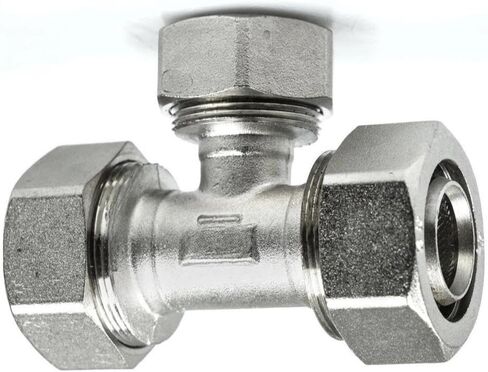 M8018 T ملائم مع تي شيرت لتقليل السقوط مقاس 3/4 بوصة - لتركيب فرع خط الهواء المضغوط RapidAir Maxline - تركيب تي شيرت لخط الهواء النحاسي/مخفض السقوط - 175 رطل لكل بوصة مربعة من النحاس الصلب - أجزاء ضاغط الهواء in Kuwait